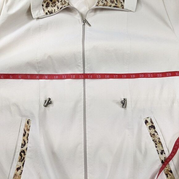 Exclusive Cream Colored Leopard Print Jacket - Picture 6 of 12